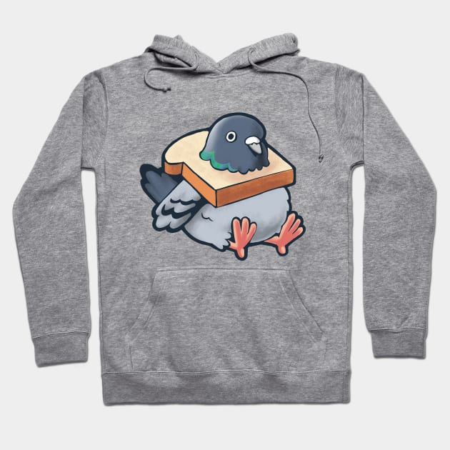 Hungry Pigeon Hoodie by Studio Marimo